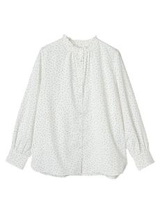 BEST PRICE ケア楽 スタンドフリルブラウス BEST PRICE ケア楽 スタンドフリルブラウス
